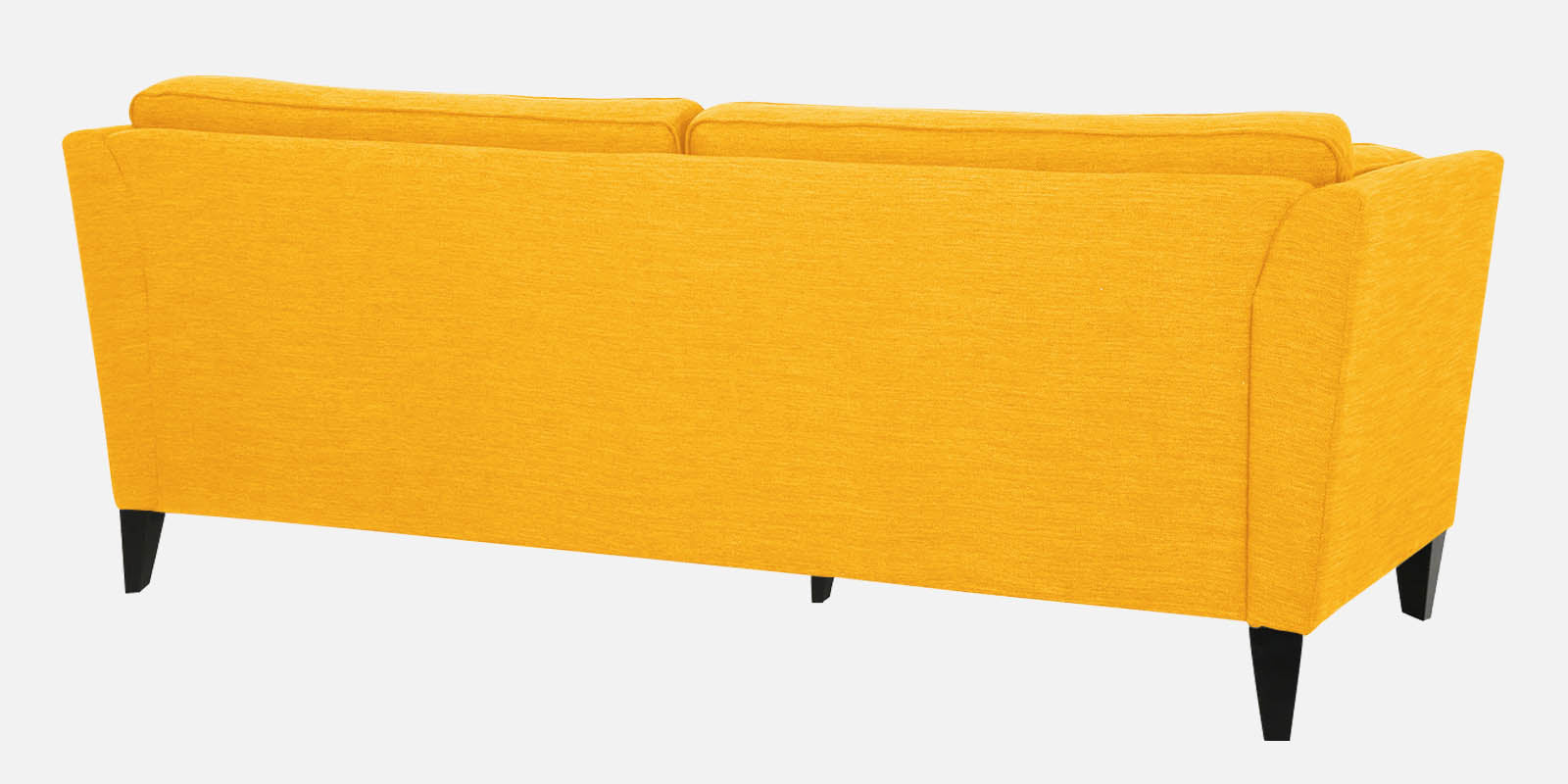 Nigar Fabric 3 Seater Sofa in Bold Yellow Colour