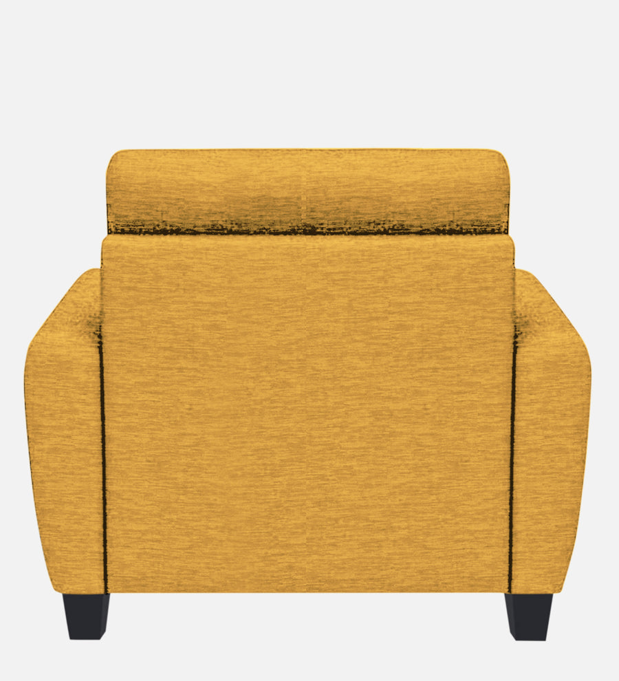 Bakadi Fabric 1 Seater Sofa In Bold Yellow Colour - Febonic Living