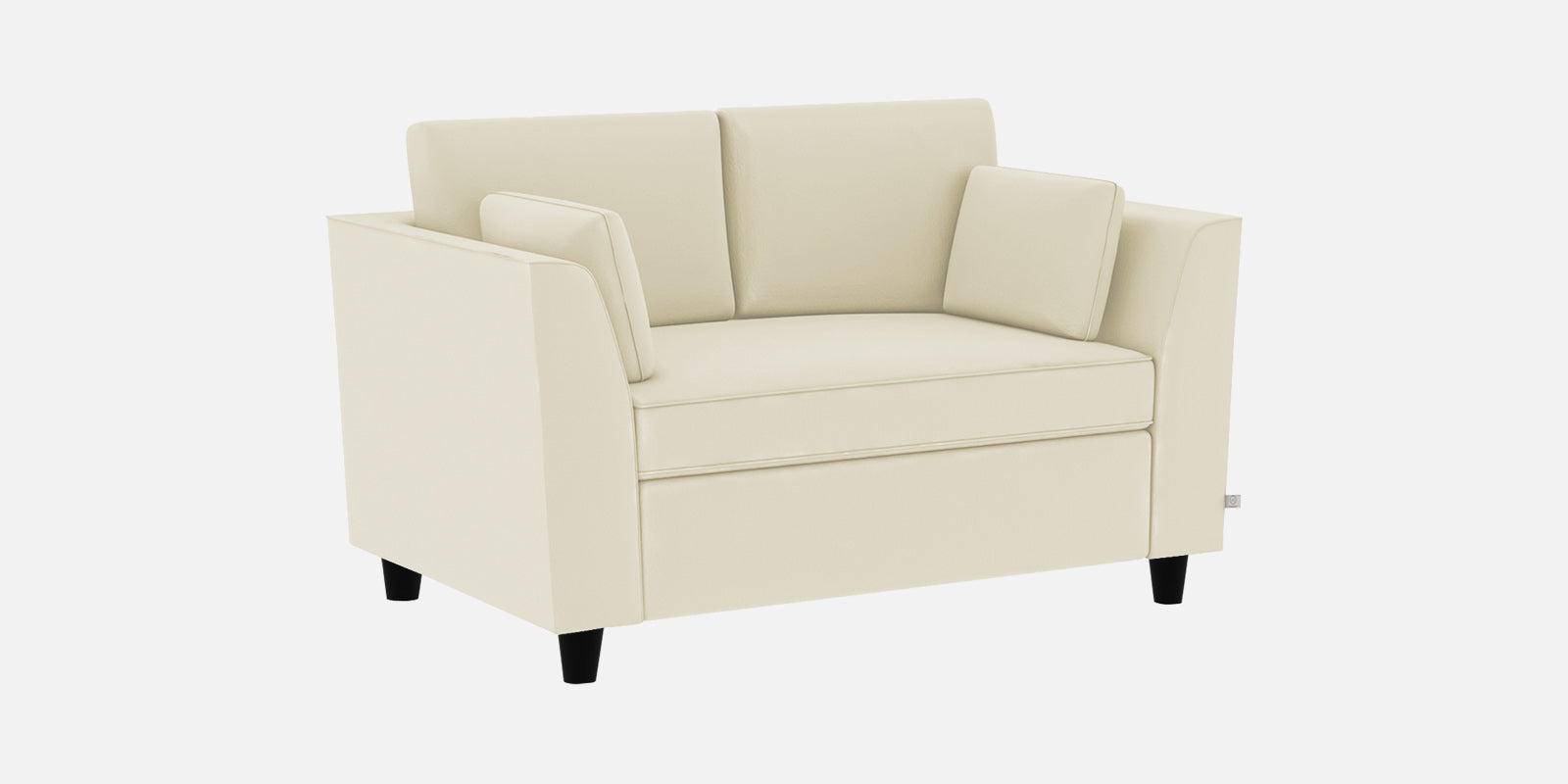 Bristo Velvet 2 Seater Sofa in Warm White Colour