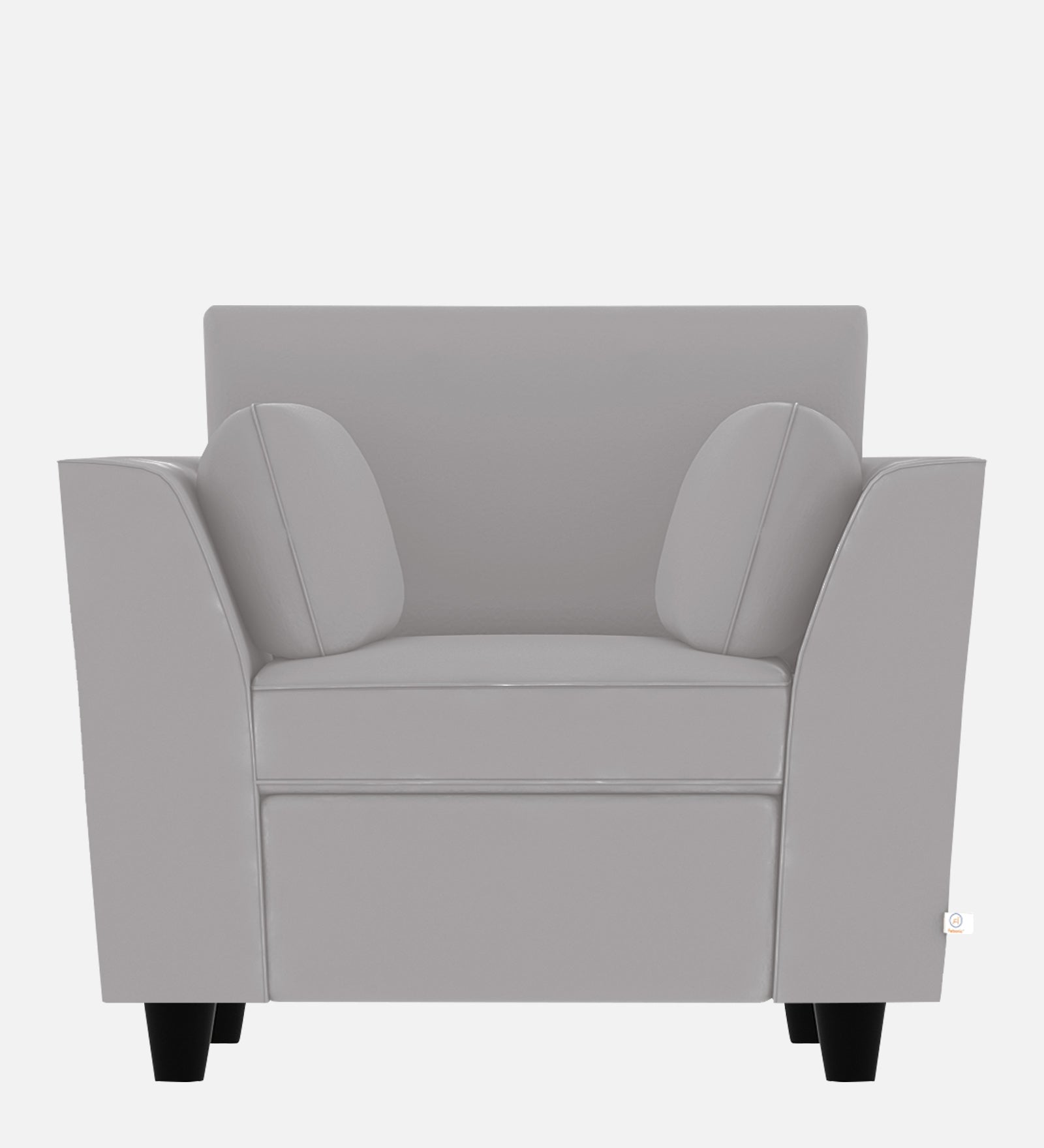 Bristo Velvet 1 Seater Sofa in light grey Colour With Storage