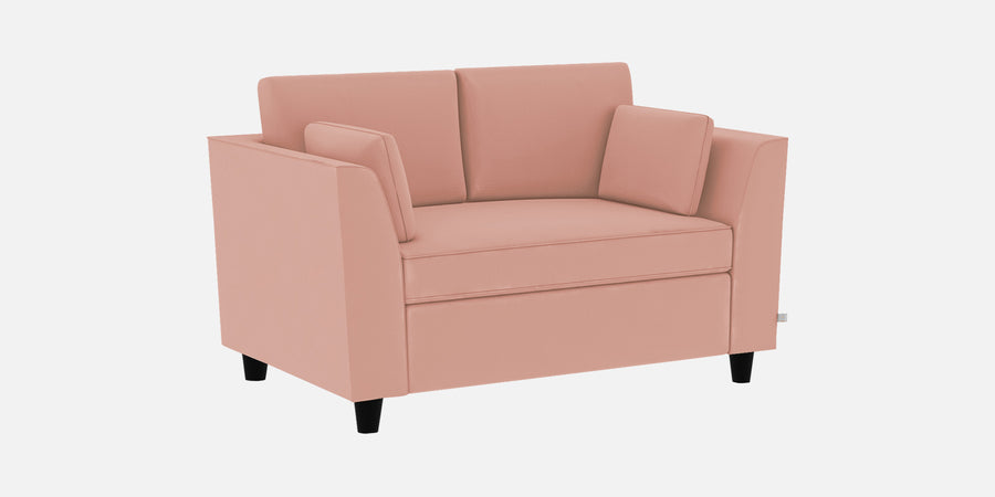 Bristo Velvet 2 Seater Sofa In Blush Pink Colour With Storage - Febonic Living