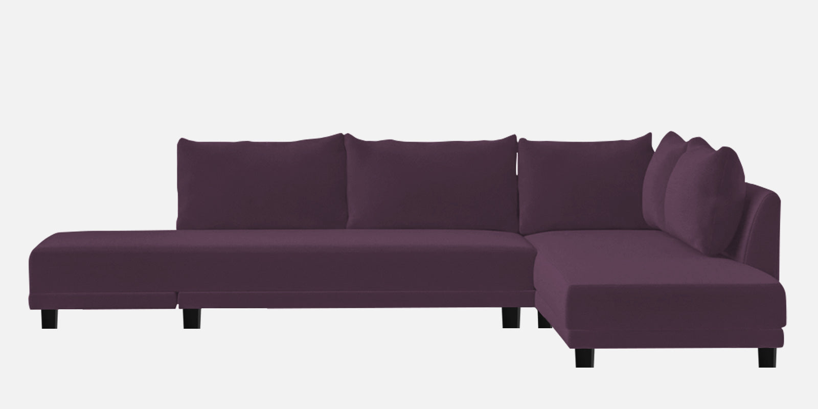 Ira Fabric LHS 6 Seater Sofa Cum Bed In Greek Purple Colour