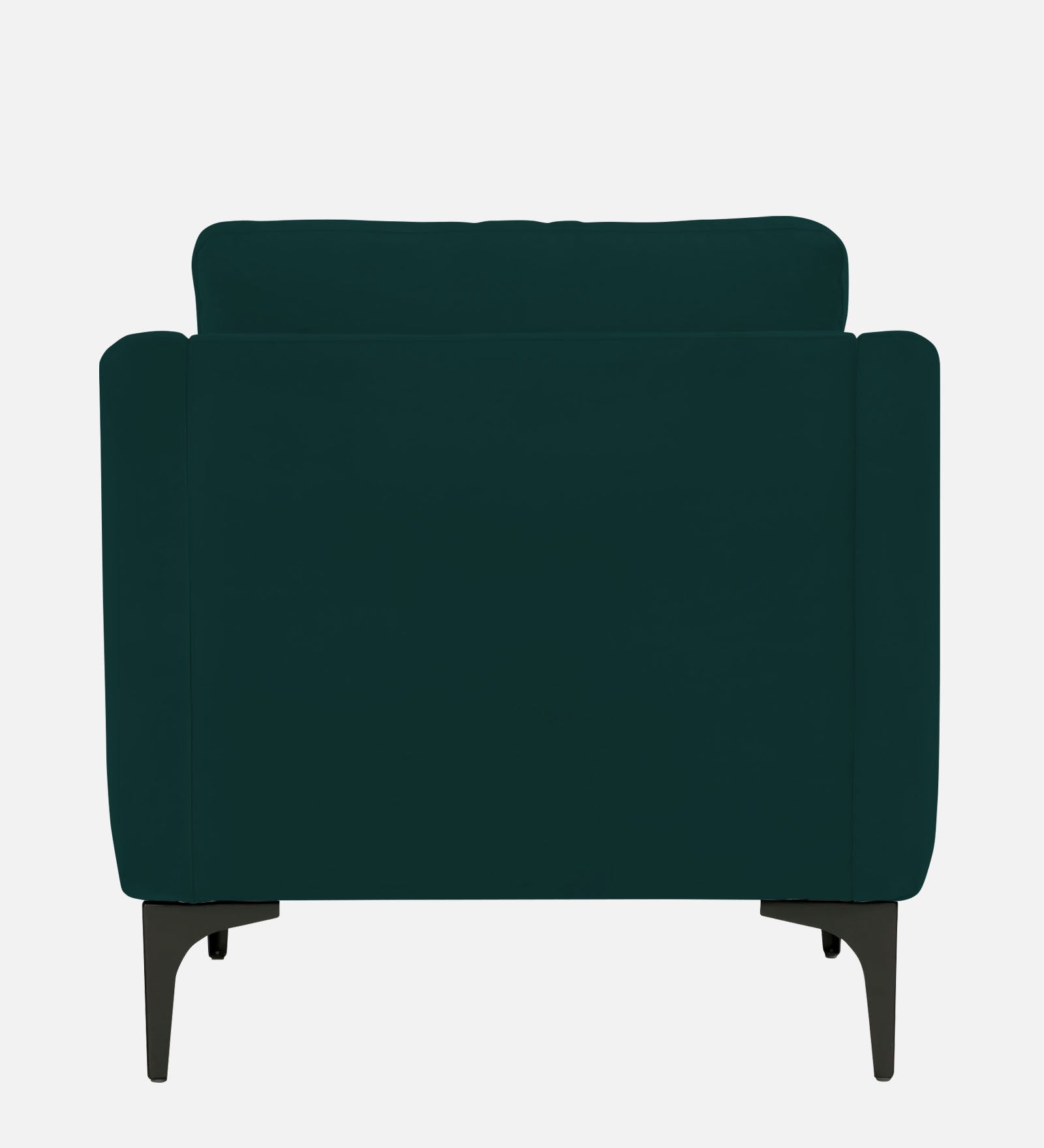 Haru Velvet 1 Seater Sofa in Forest Green Colour