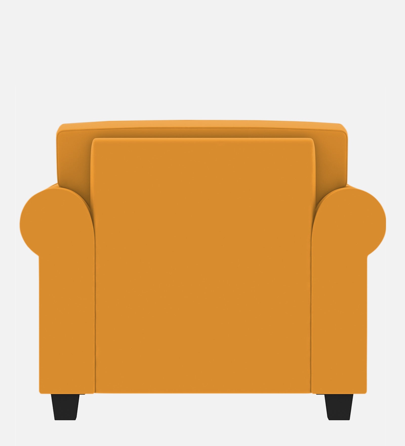 Numonk Velvet 1 Seater Sofa in Safforn Yellow Colour