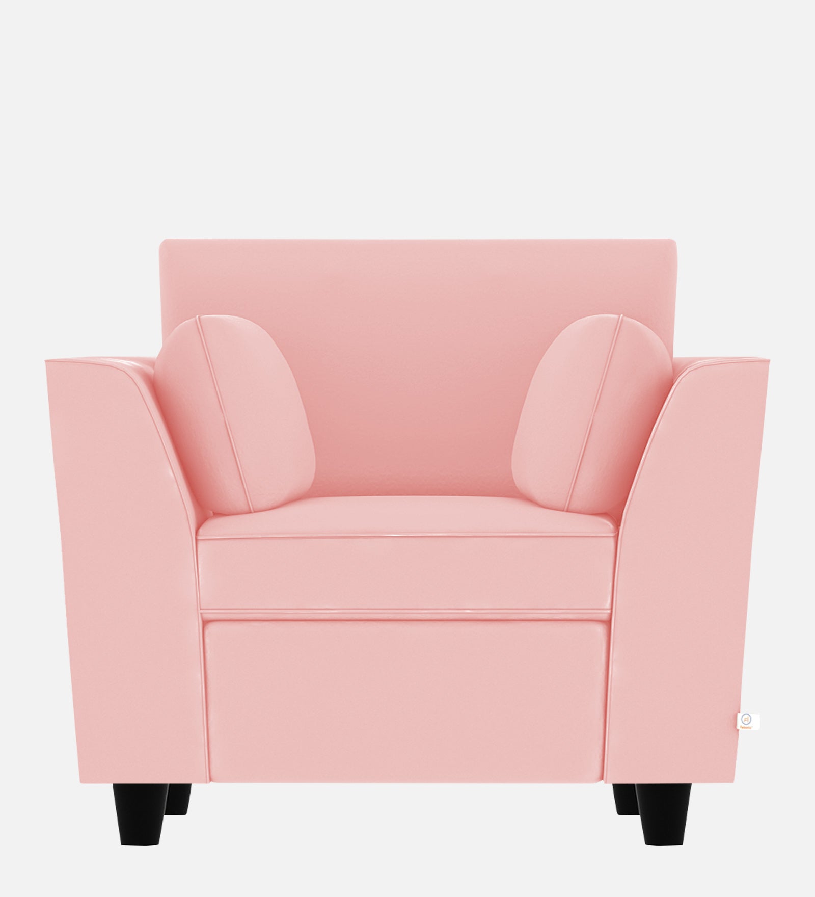 Bristo Velvet 1 Seater Sofa in Millennial Pink Colour