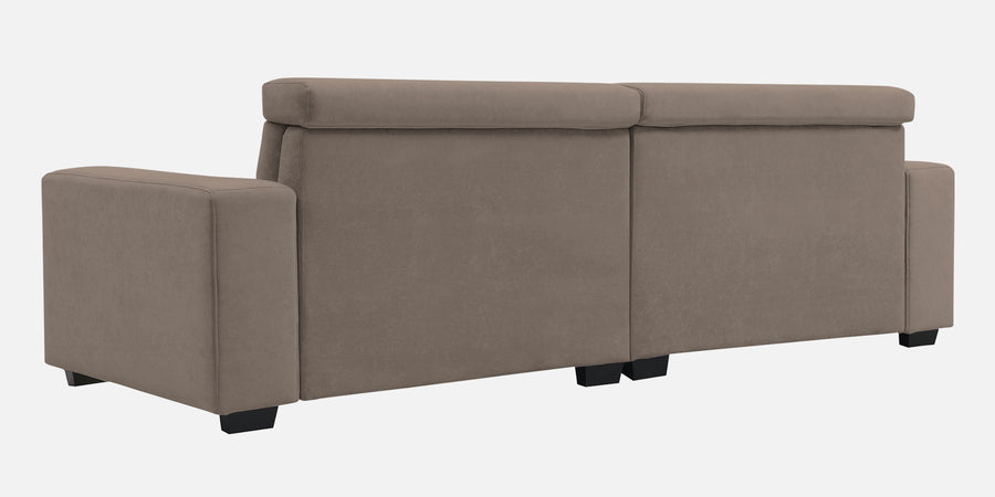 Hiro Fabric 3 Seater Sofa In Rock Beige Colour - Febonic Living