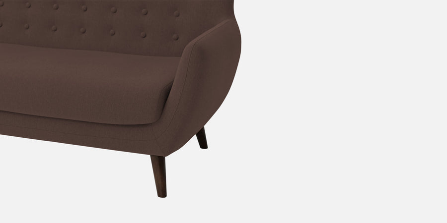 Goofy Fabric 2 Seater Sofa In Caramel Brown Colour - Febonic Living