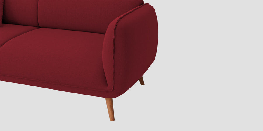 Zia Fabric 2 Seater Sofa In Chilli Red Colour - Febonic Living