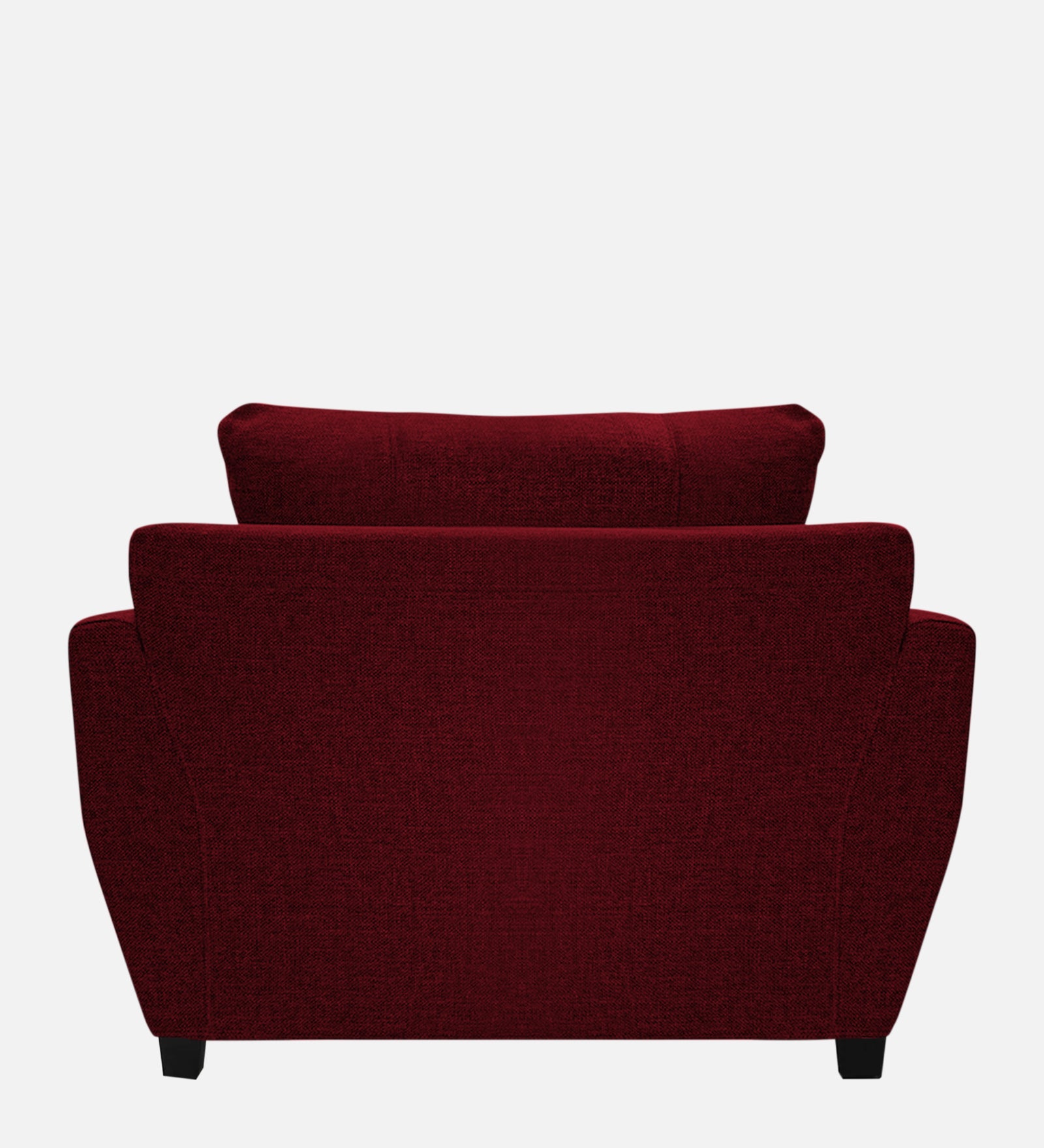 Mario Fabric 1 Seater Sofa in Ruby Red Colour