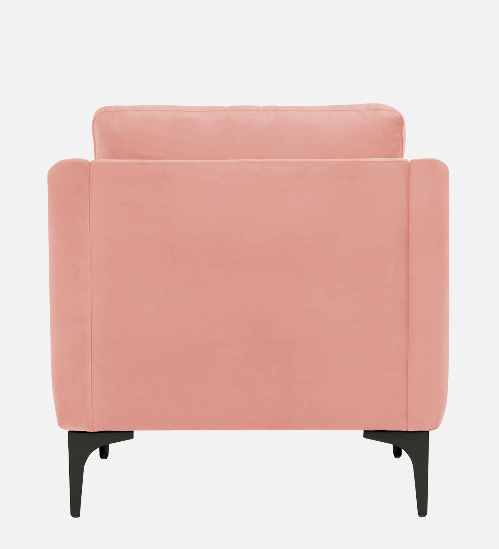 Haru Velvet 1 Seater Sofa in Blush Pink Colour