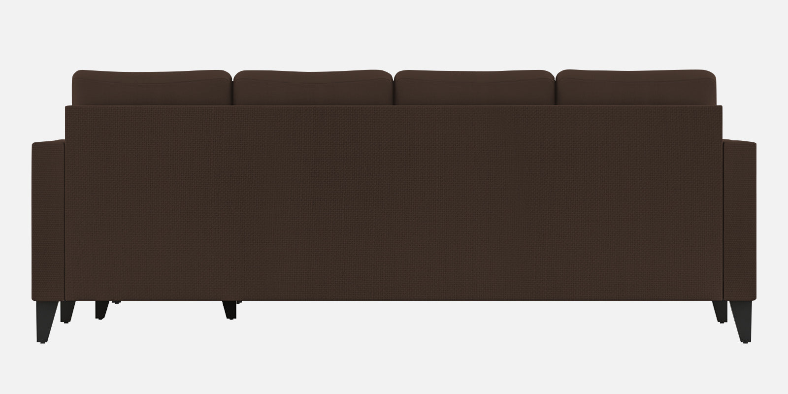 Nori Fabric LHS Sectional Sofa (3 + Lounger) In Cidar Brown Colour