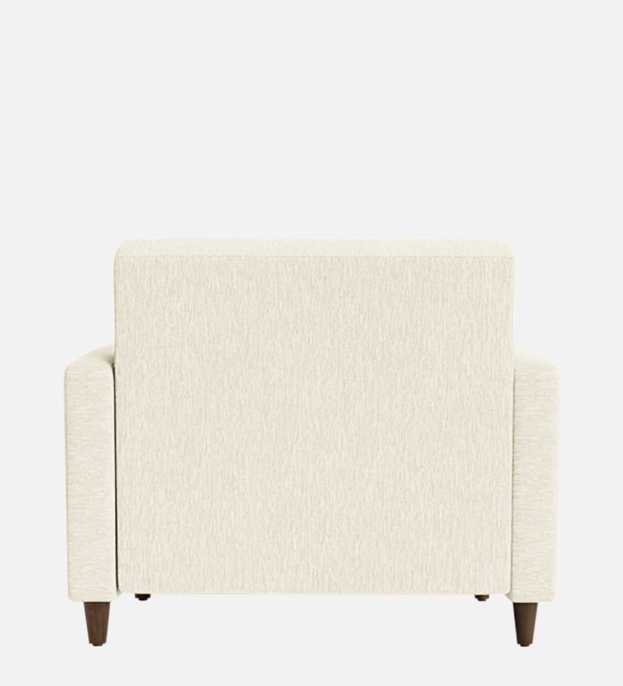 Timon Fabric 1 Seater Sofa In Ivory Cream Colour - Febonic Living