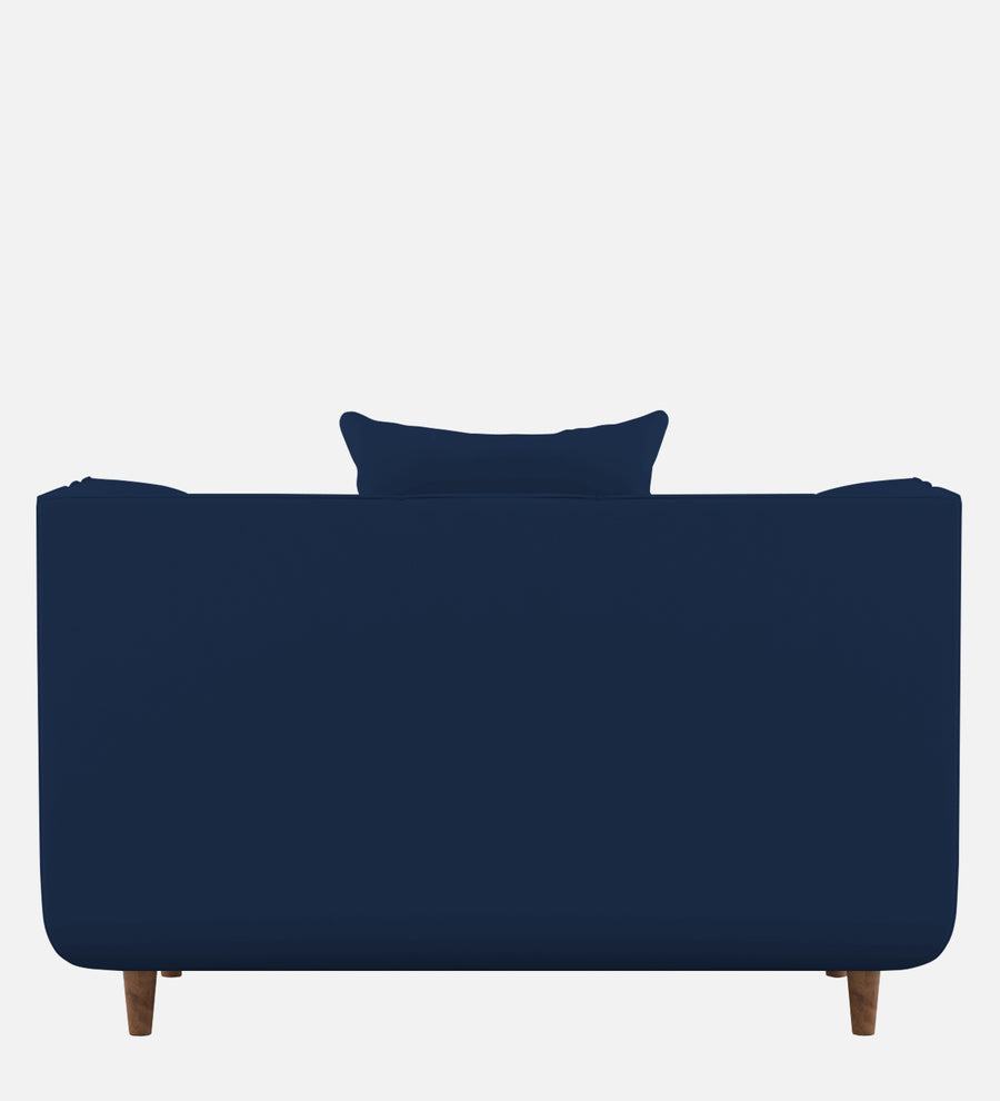 Sumo Velvet 1 Seater Sofa In Imperial Blue Colour - Febonic Living