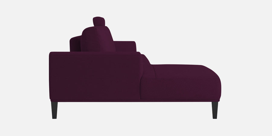 Como Fabric Lhs Sectional Sofa 3 Lounger In Greek Purple Colour - Febonic Living