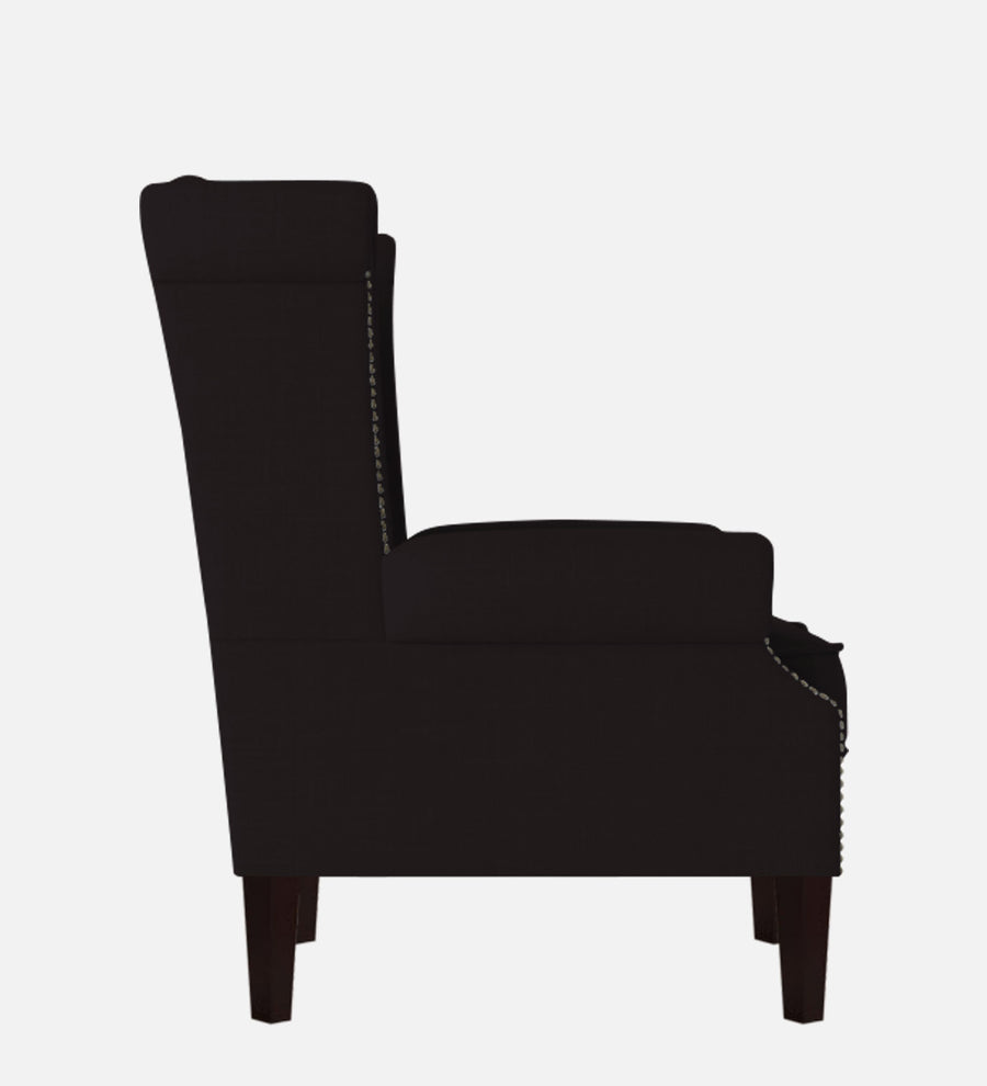 Nottage Fabric Wing Chair In Cara Brown Colour - Febonic Living
