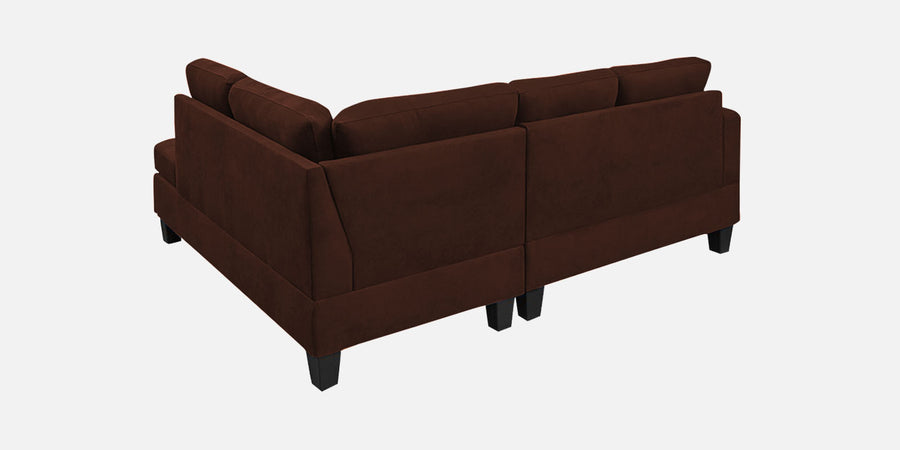 Thomas Fabric Lhs Sectional Sofa 2 Lounger In Coffee Brown Colour - Febonic Living
