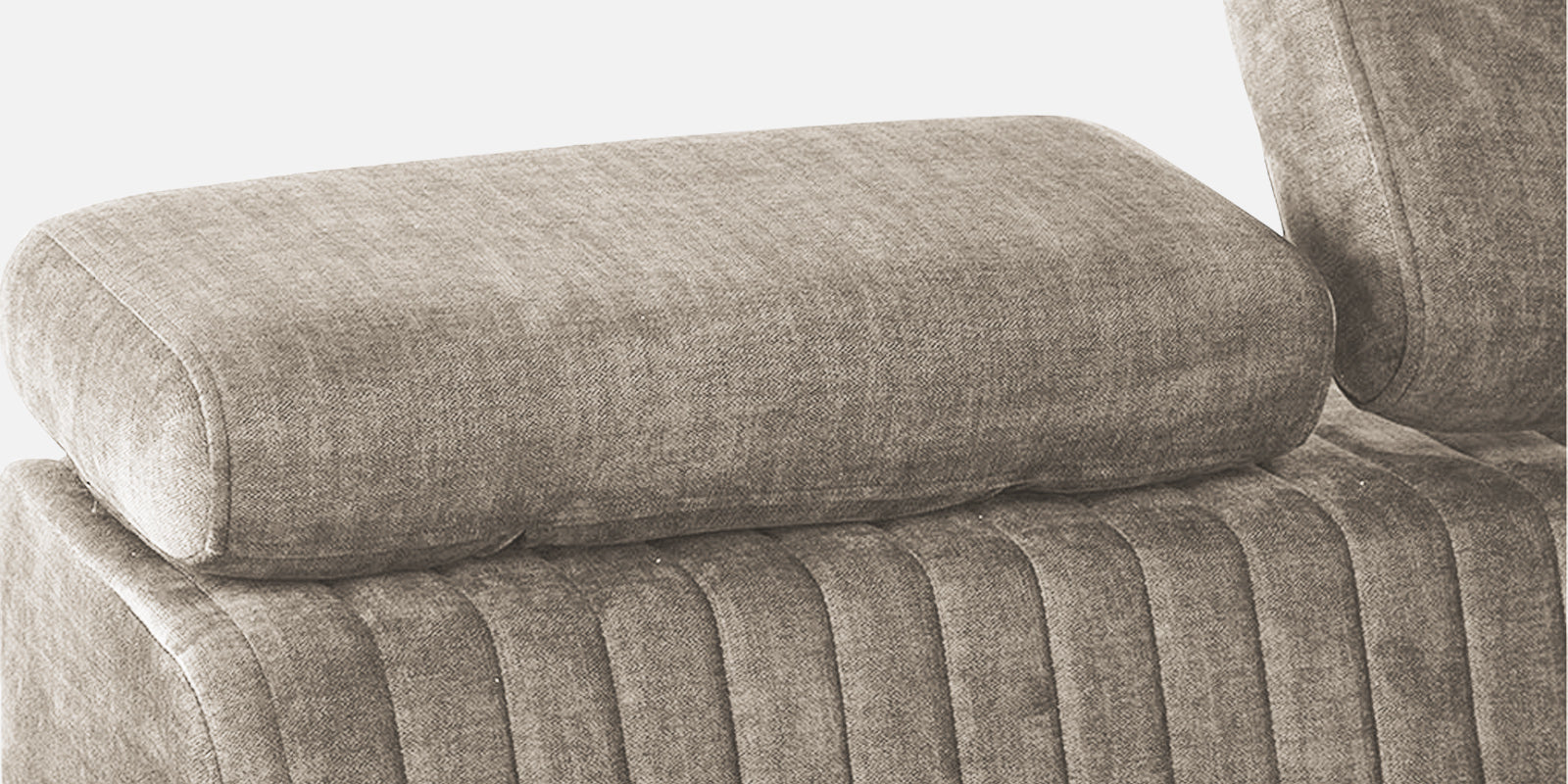 Draco Fabric Corner Sofa in Khaki Beige Colour