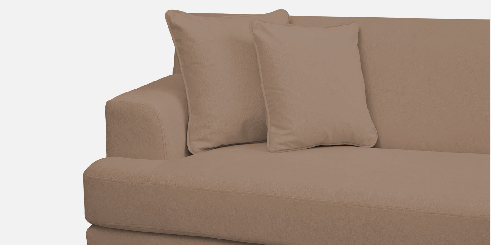 Woody Fabric 2 Seater Sofa in Wheat Beige Colour