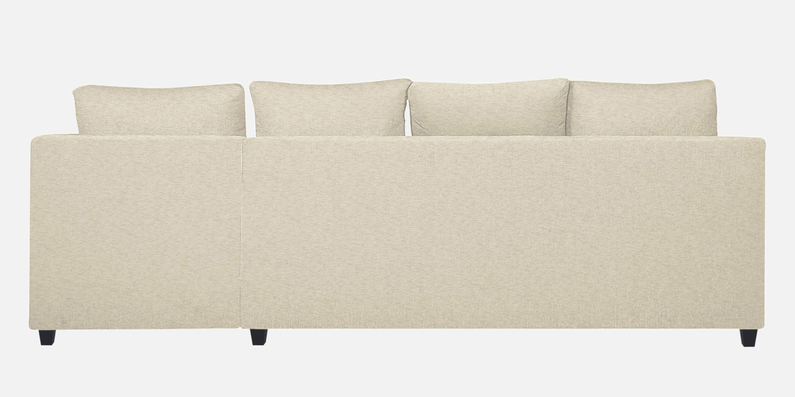 Nebula Fabric LHS Sectional Sofa (3+Lounger) in Ivory Cream Colour