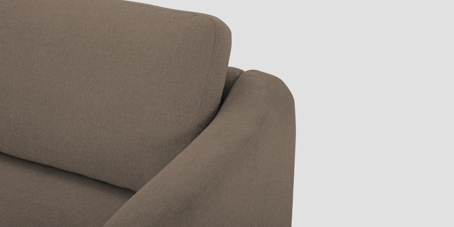 Elara Fabric 2 Seater Sofa In Hazel Beige Colour - Febonic Living