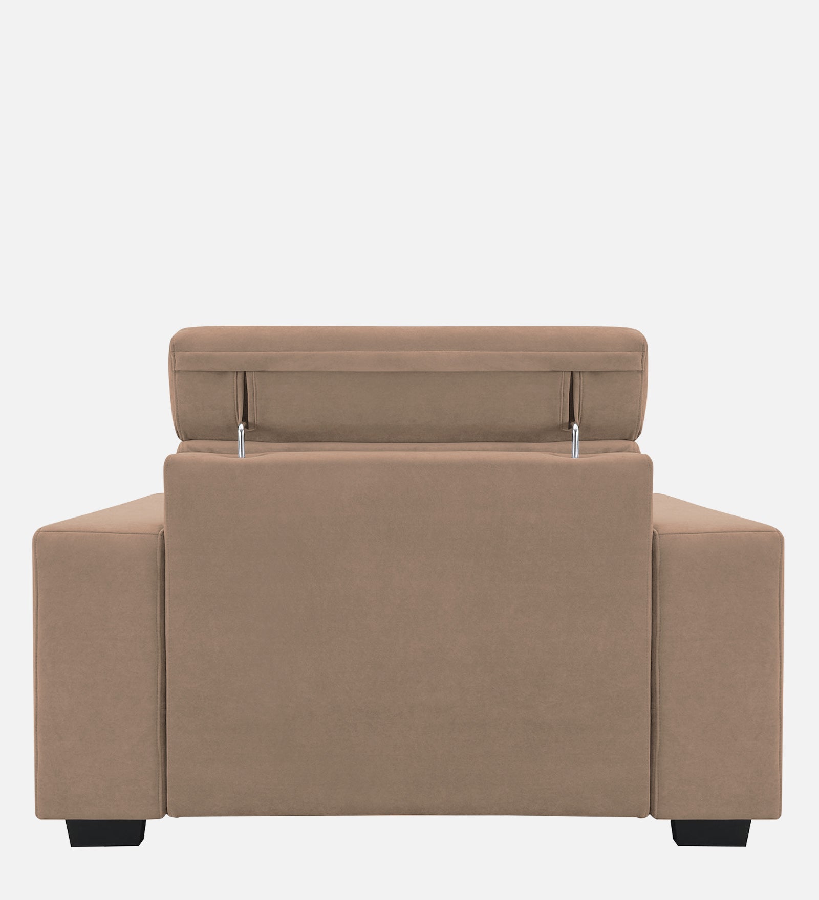 Hiro Fabric 1 Seater Sofa In  Wheat Beige Colour - Febonic Living