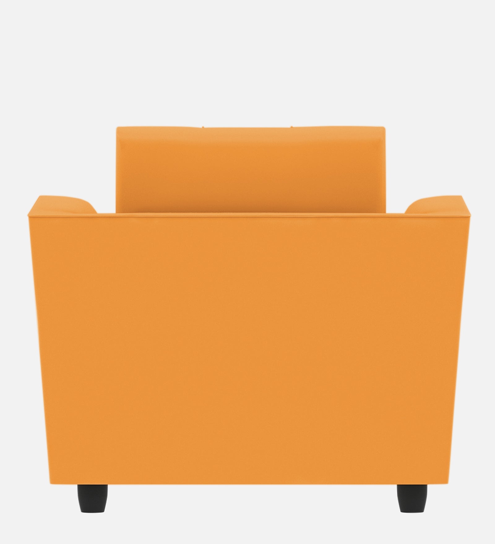 Nestin Velvet 1 Seater Sofa in Tangerine Orange Colour