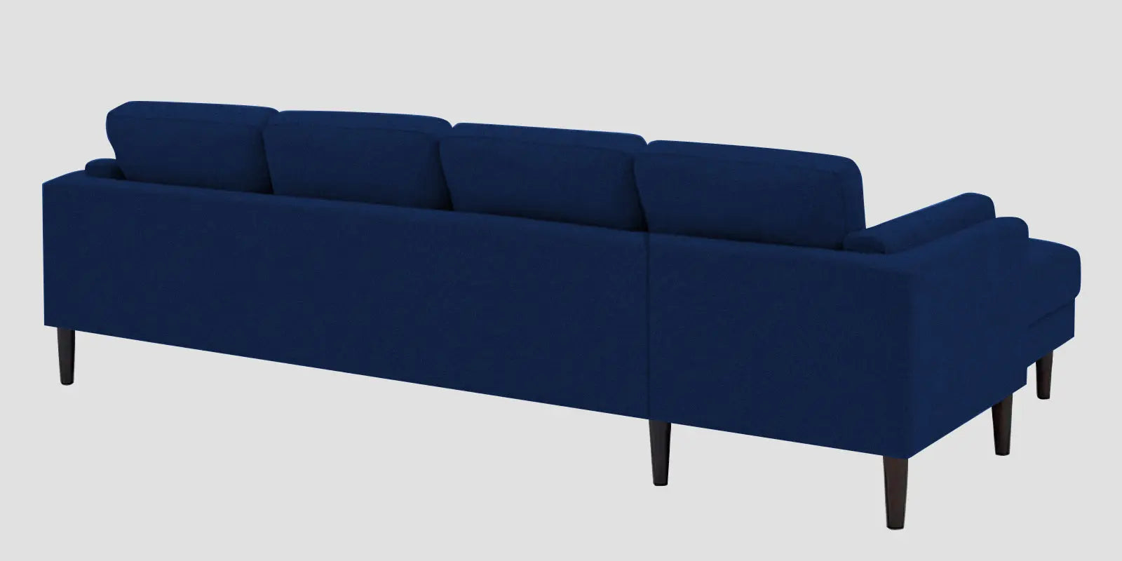 Creata Fabric RHS Sectional Sofa (3+Lounger) In Royal Blue Colour Febonic Living