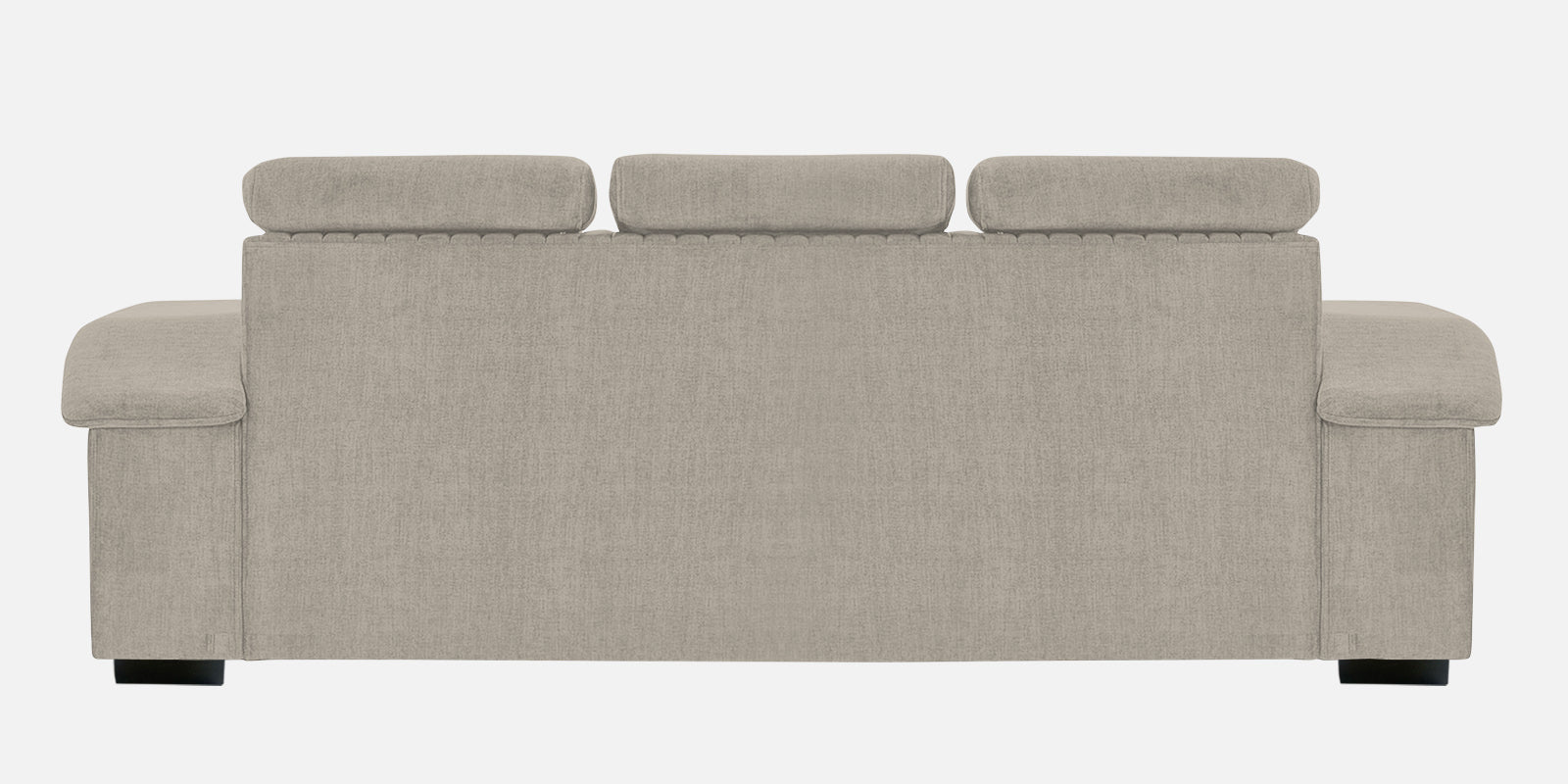 Draco Fabric 3 Seater Sofa In Ash Grey Colour - Febonic Living