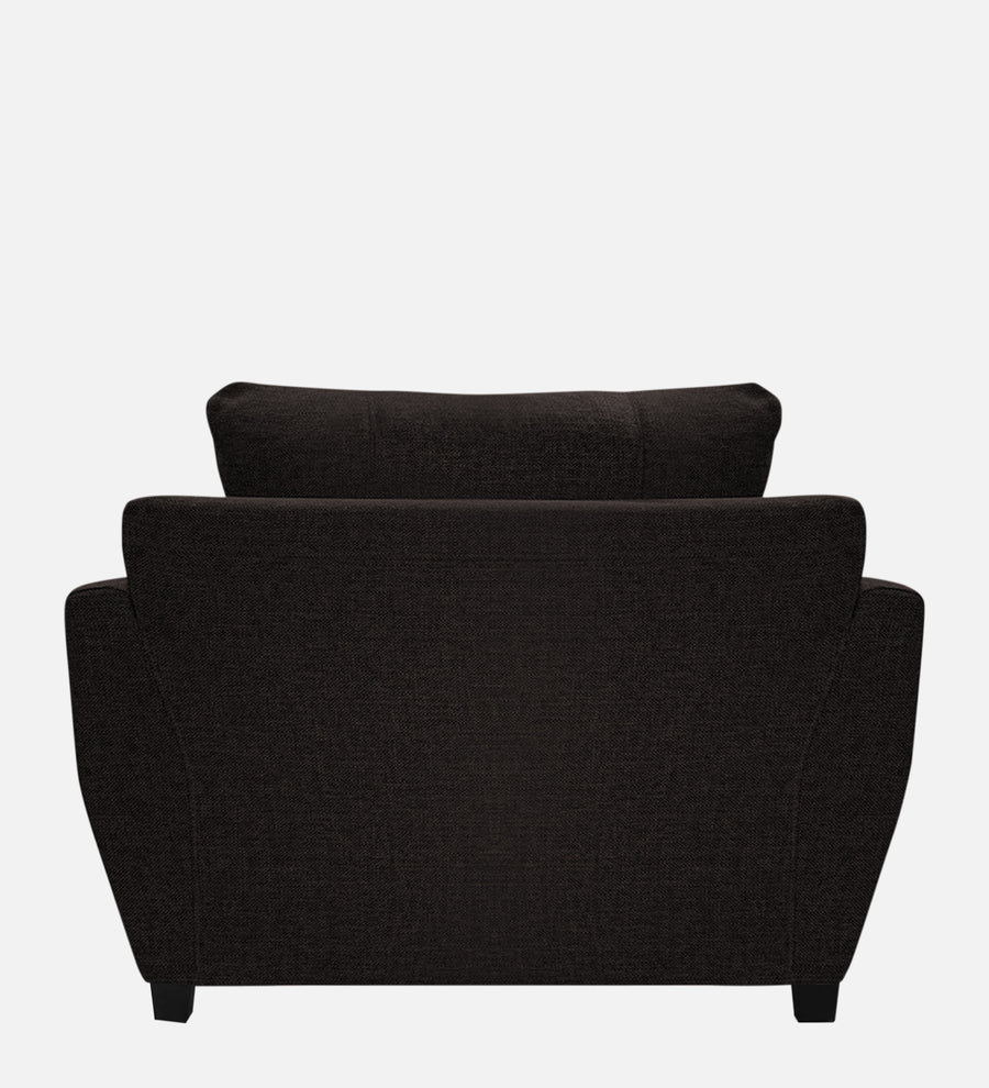 Mario Fabric 1 Seater Sofa In Cara Brown Colour - Febonic Living