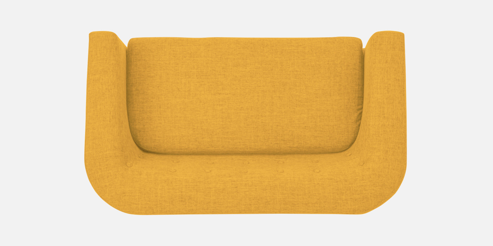 Casper Fabric 2 Seater Sofa in Bold Yellow Colour