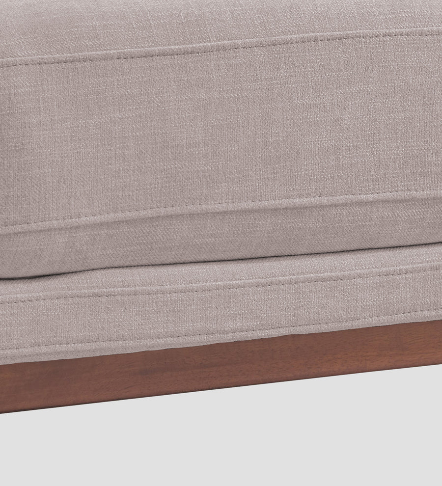 Borry Fabric 1 Seater Sofa In Almond Beige Colour - Febonic Living