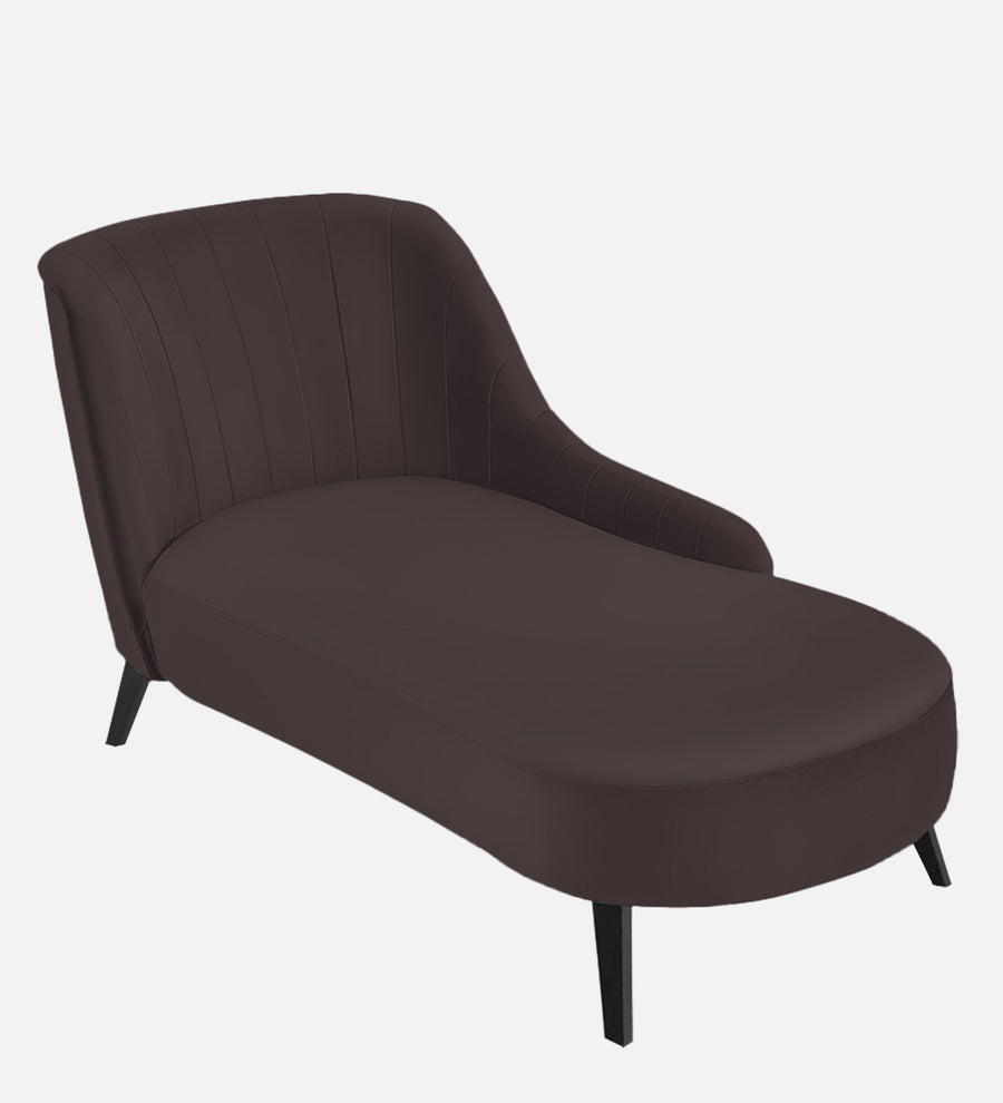 Flora Velvet Rhs Chaise Lounger In Mocha Brown Colour - Febonic Living