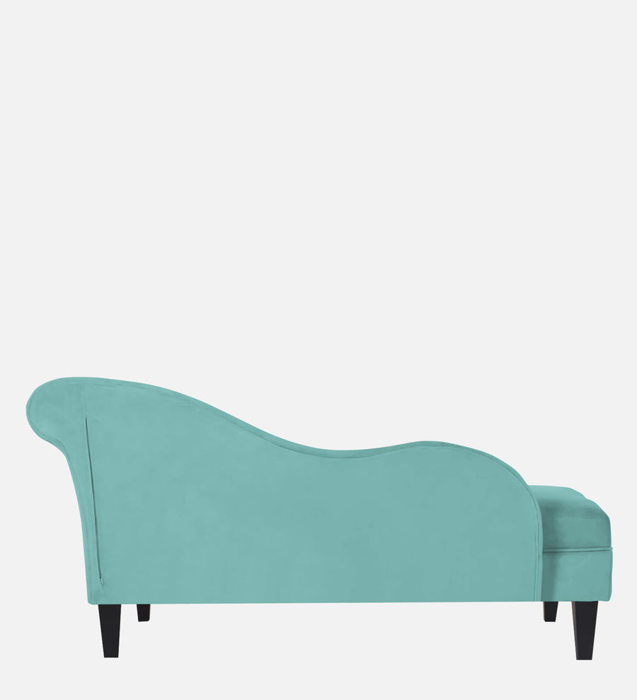 Rana Velvet Rhs Chaise Lounger In Barmunda Aqua Colour - Febonic Living