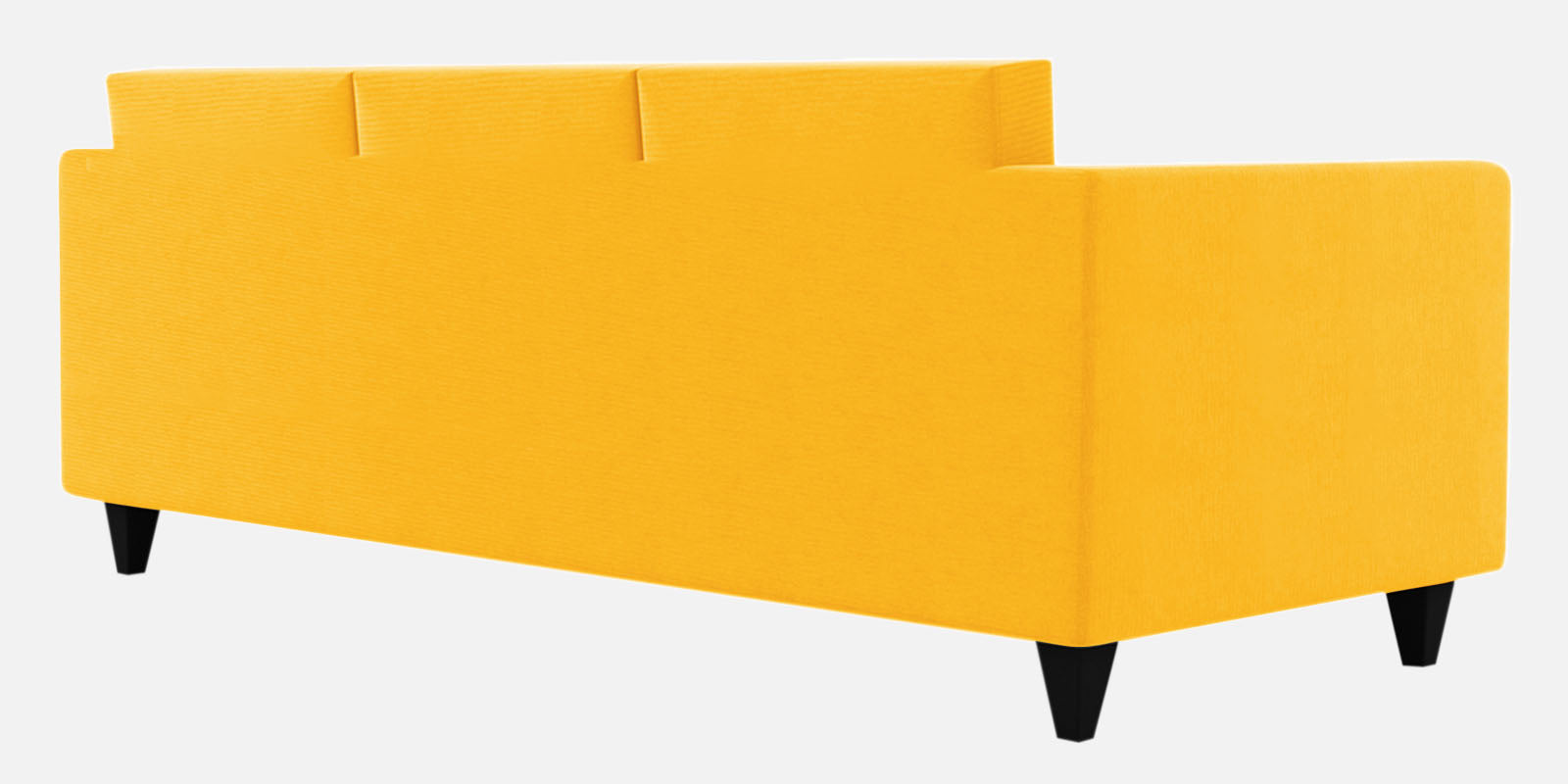 Nipul Fabric 3 Seater Sofa in Bold Yellow Colour