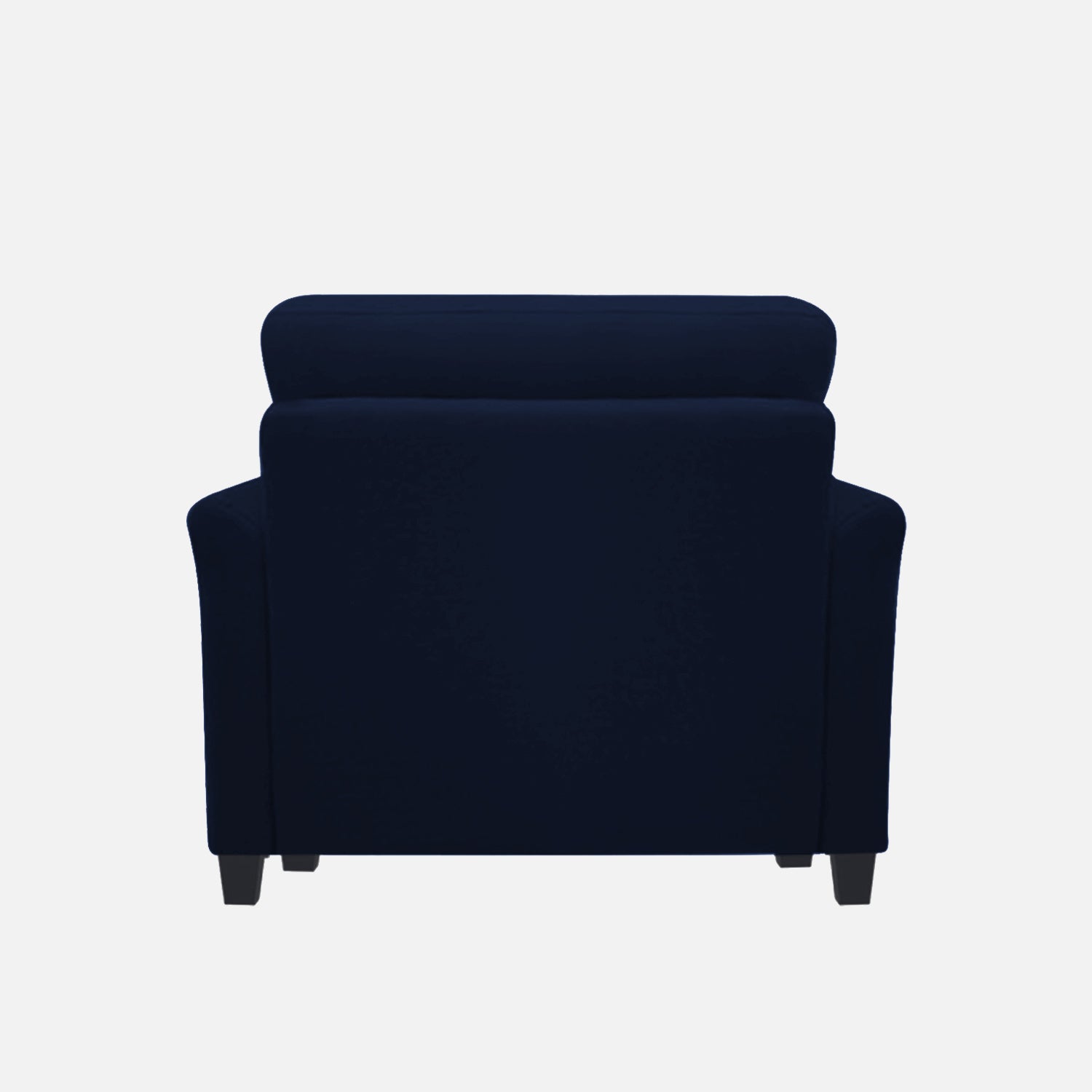 Daroo Velvet 1 Seater Sofa In Indigo Blue Colour