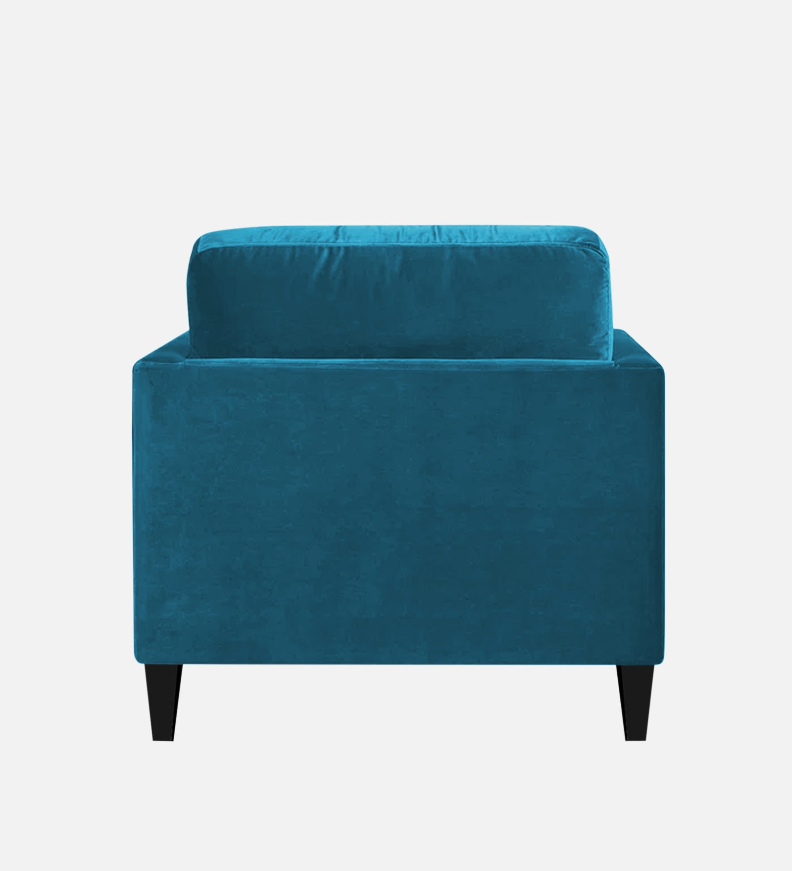 Makou Velvet Chaise Lounger In Aqua blue Colour