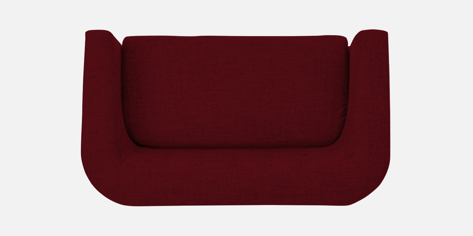 Casper Fabric 2 Seater Sofa in Ruby Red Colour