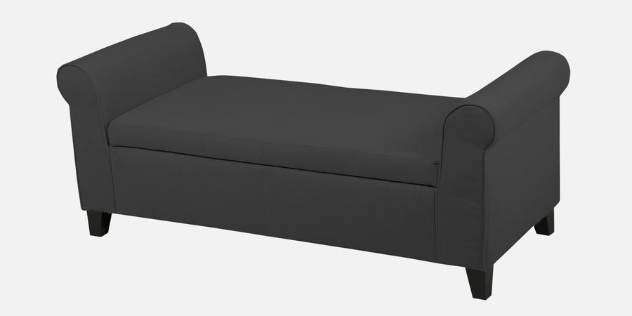Molo Fabric 2 Seater Recamier In Charcoal Grey Colour With Storage - Febonic Living