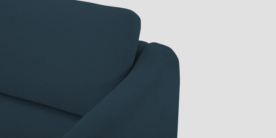 Elara Fabric 2 Seater Sofa In Cool Blue Colour - Febonic Living