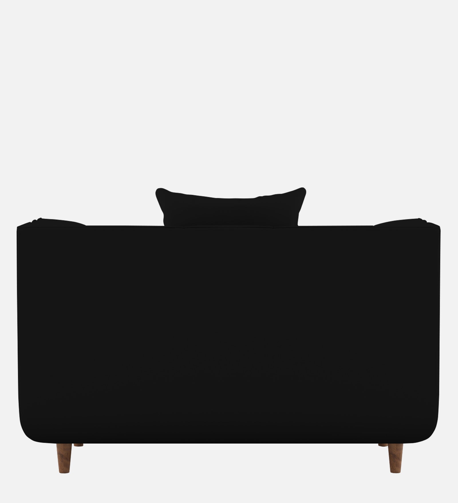 Sumo Velvet 1 Seater Sofa in Adam Black Colour