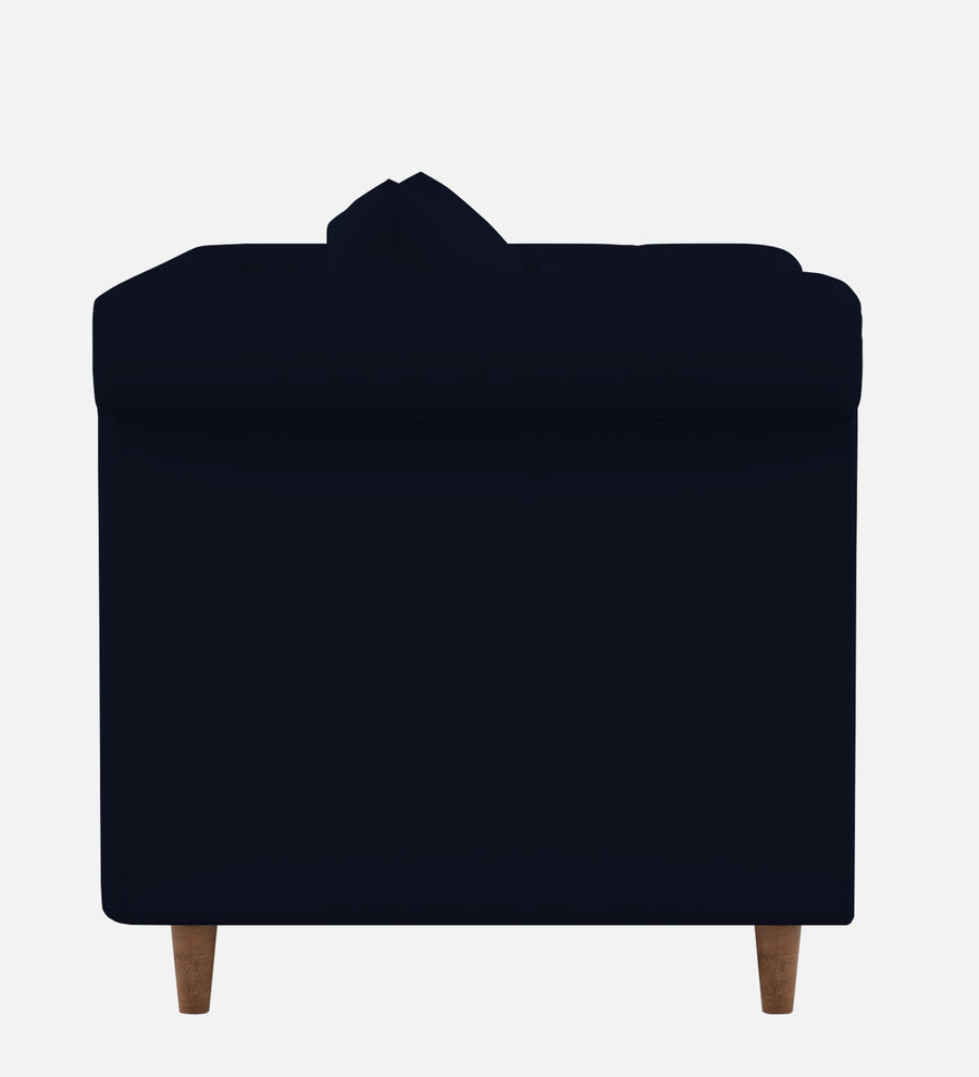 Rubi Velvet 1 Seater Sofa In Dark Blue Colour - Febonic Living
