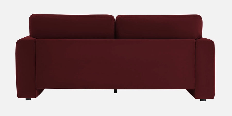 Kosta Velvet 2 Seater Sofa In Dark Maroon Colour - Febonic Living