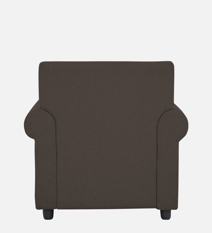 Ribby Fabric 1 Seater Sofa In Caspa Brown Colour - Febonic Living