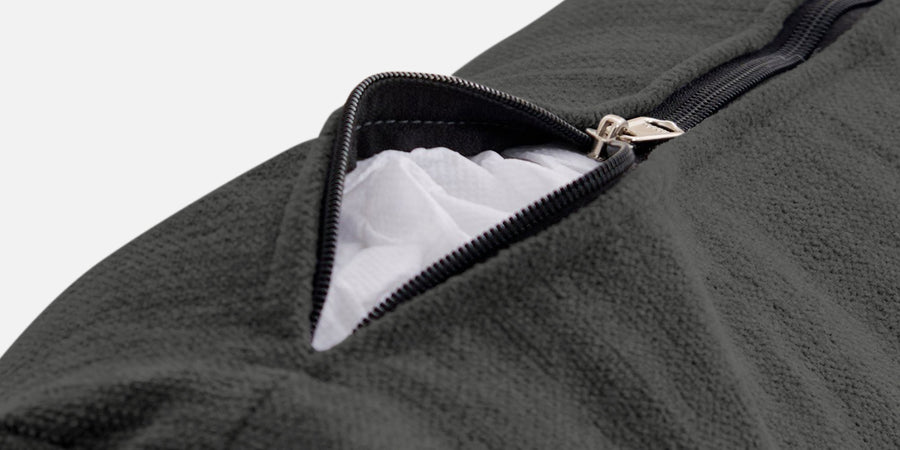 Kara Fabric 3 Seater Pull Out Sofa Cum Bed In Charcoal Grey Colour - Febonic Living