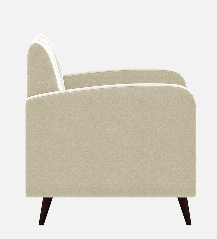 Wiki Velvet 1 Seater Sofa In Warm White Colour - Febonic Living
