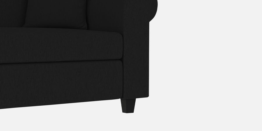 Derado Fabric 2 Seater Sofa In Zed Black Colour - Febonic Living