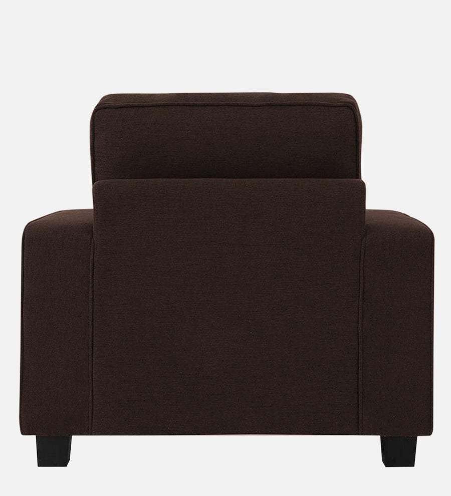 Ladybug Fabric 1 Seater Sofa In Coffee Brown Colour - Febonic Living
