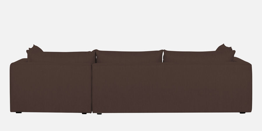Ziggy Fabric Rhs Sectional Sofa 3 Lounger In Caramel Brown Colour - Febonic Living