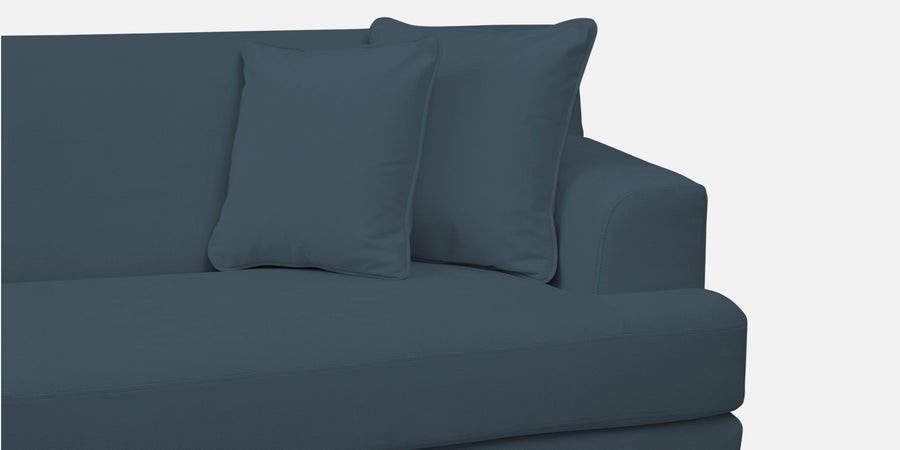 Woody Fabric Lhs Sectional Sofa 3 Lounger In Cobalt Blue Colour - Febonic Living