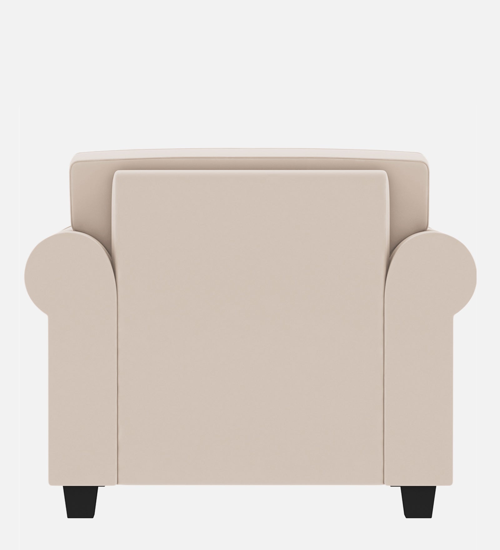 Numonk Velvet 1 Seater Sofa in Camel Beige Colour